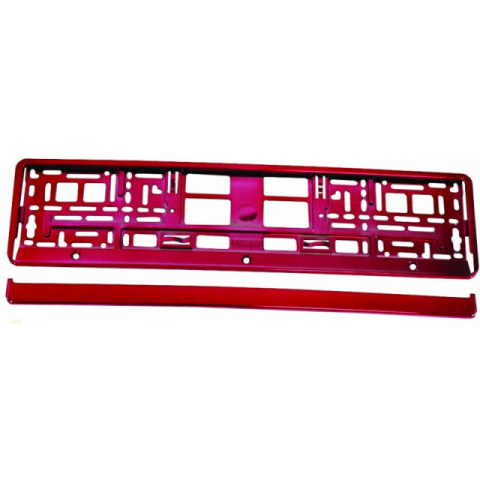 Accesorii Utile - Suport numar inmatriculare rosu