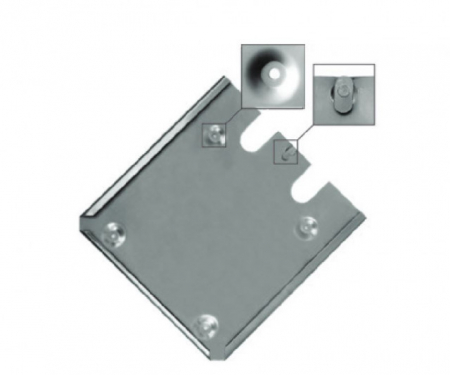 ADR - Suport placa ADR inox, cu carlig de siguranta