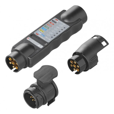 Tester de prize de remorca 7 Pini 12V cu 2 adaptoare [1]