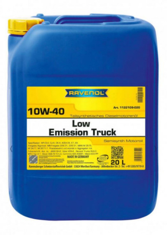 Ulei - Ulei motor Camioane RAVENOL Low Emission Truck SAE 10W-40 20L