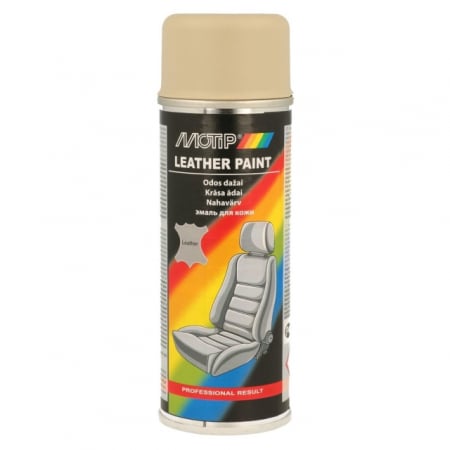 Spray Vopsea - Vopsea pentru piele MOTIP Leather Paint, bej, 200ml