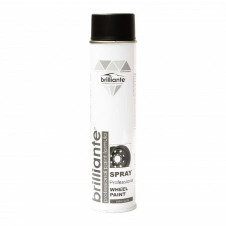 Spray Vopsea - Vopsea spray jante, negru lucios 600ml