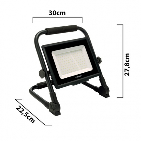 WAINGRO 50W: Proiector de lucru LED SMD 50W cu suport de sol si cablu de 3 metri [1]