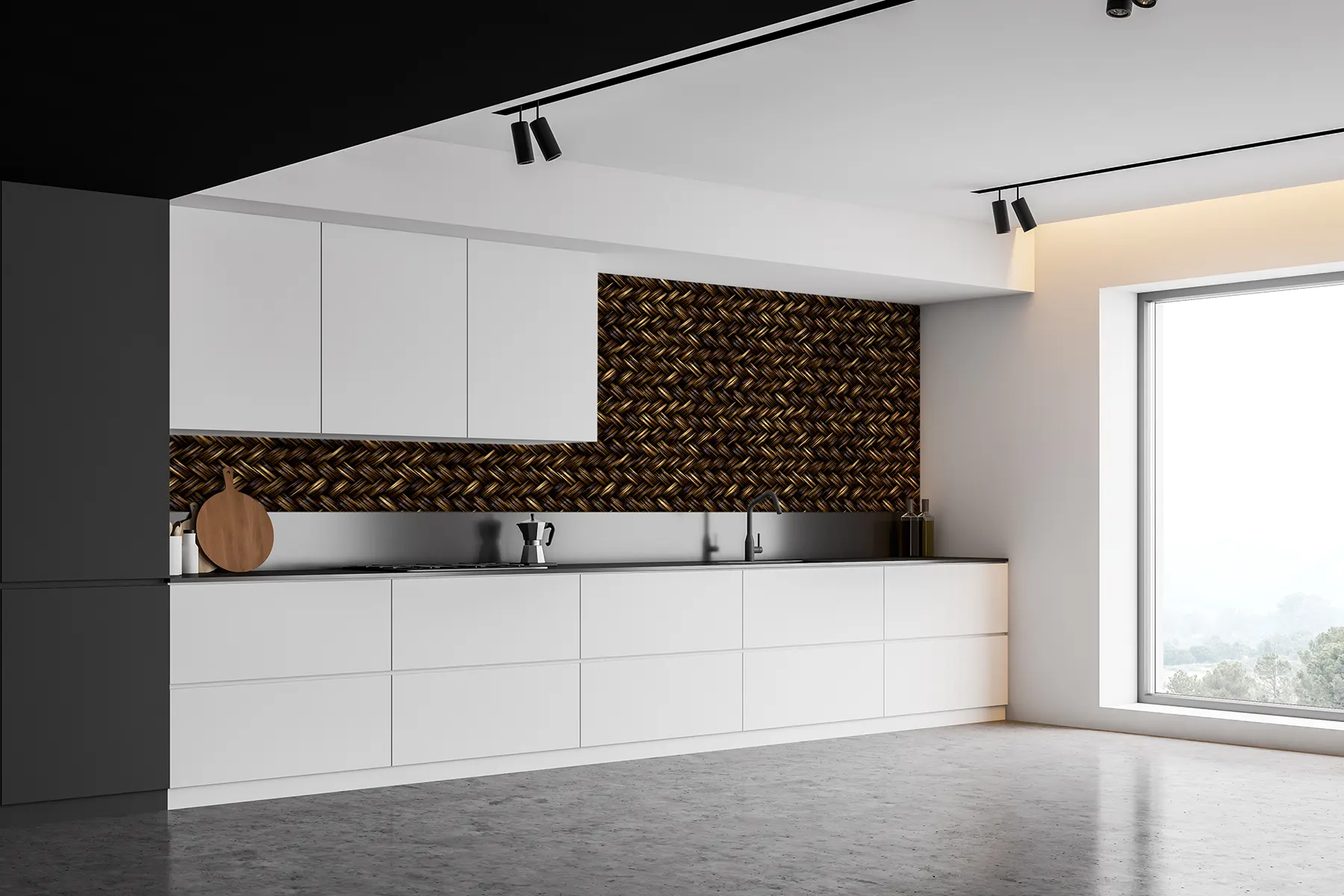 Autocolant PVC Decorativ - Model Împletit, Autoadeziv, Efect 3D, 50x300 cm [4]