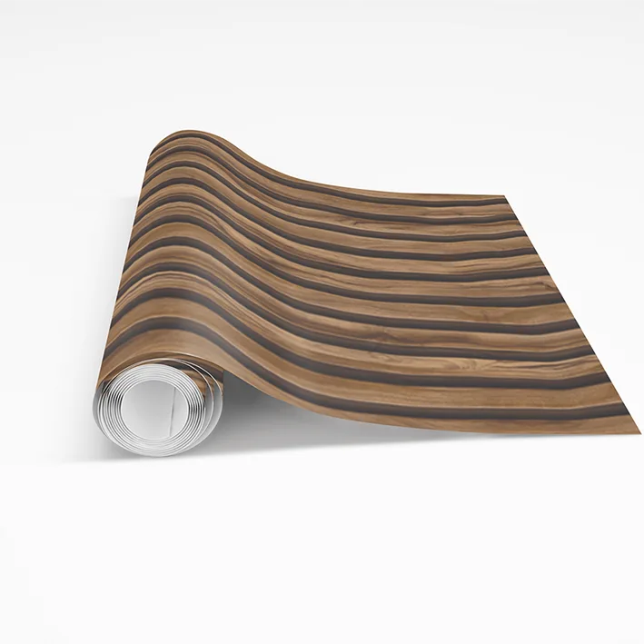 Autocolant PVC Decorativ Riflaj Lemn 3D – Autoadeziv 50x300 cm [2]