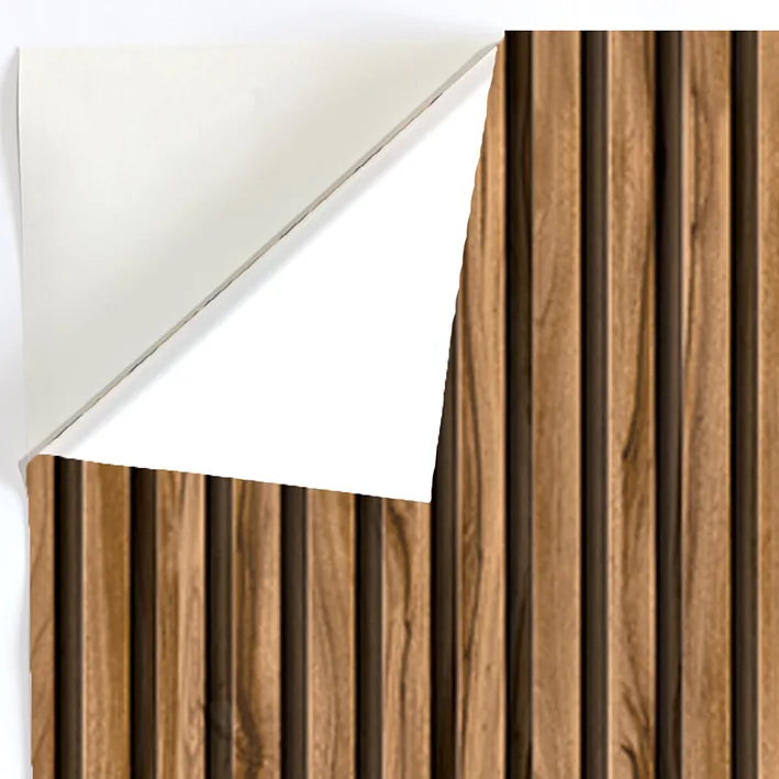 Autocolant PVC Decorativ Riflaj Lemn 3D – Autoadeziv 50x300 cm [9]