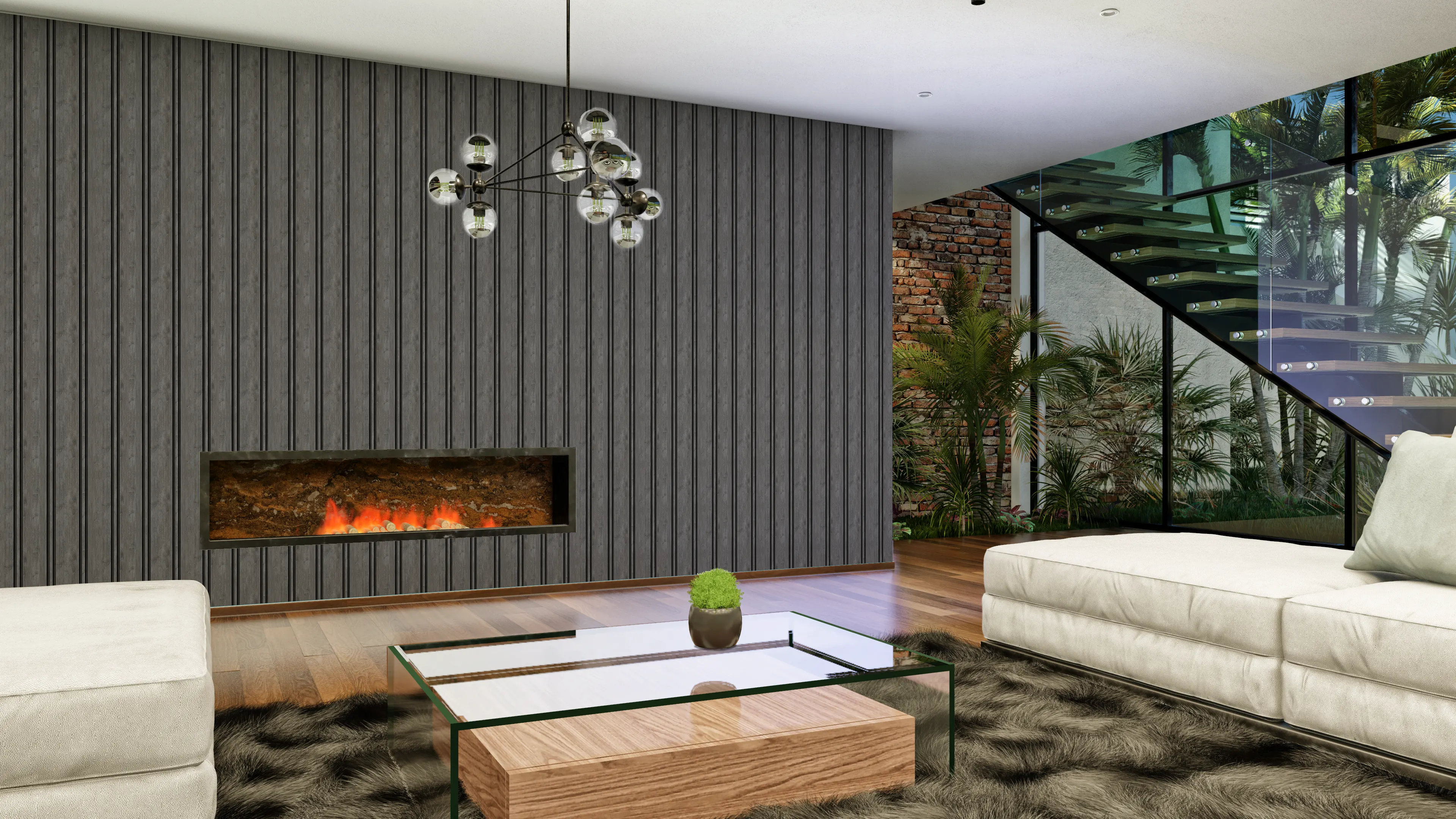 Autocolant PVC Lemn Gri Închis 3D – Autoadeziv 50x300 cm [5]
