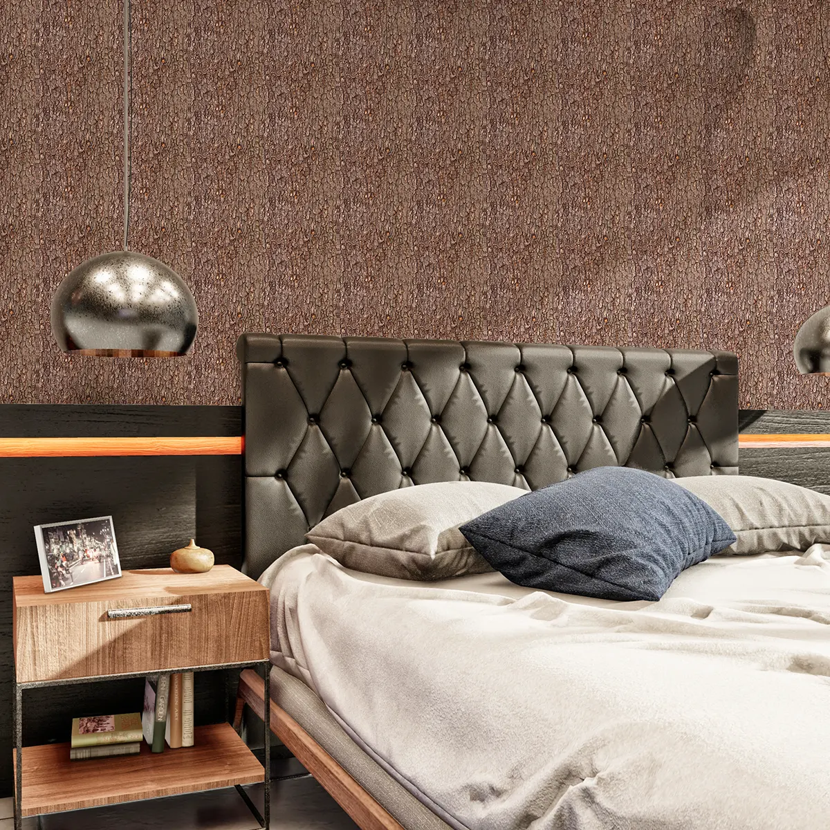 Autocolant PVC Decorativ - Scoarță de Copac, Autoadeziv, Efect 3D, 50x300 cm [4]