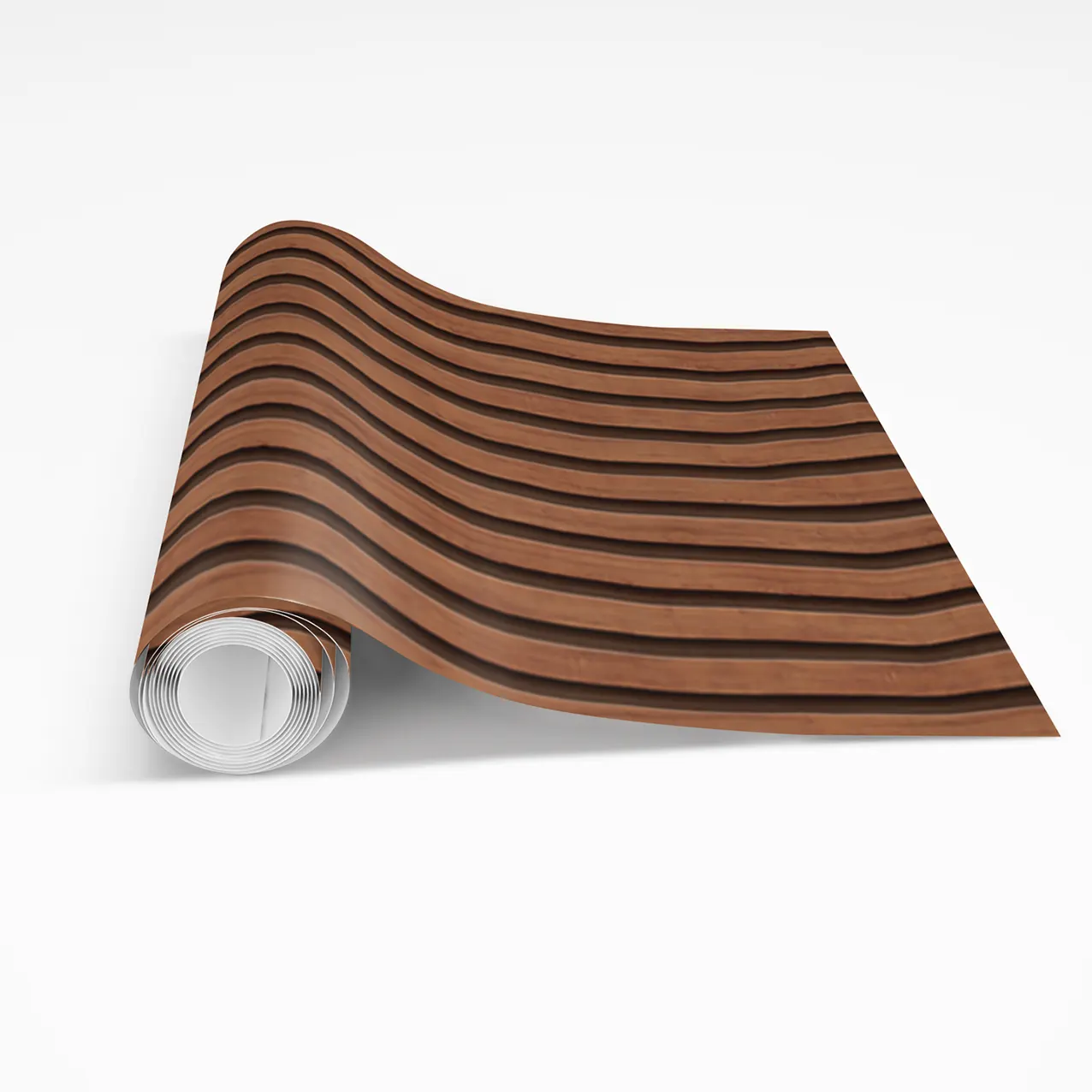 Autocolant PVC Riflaj Lemn Cireș 3D – Autoadeziv 50x300 cm [2]