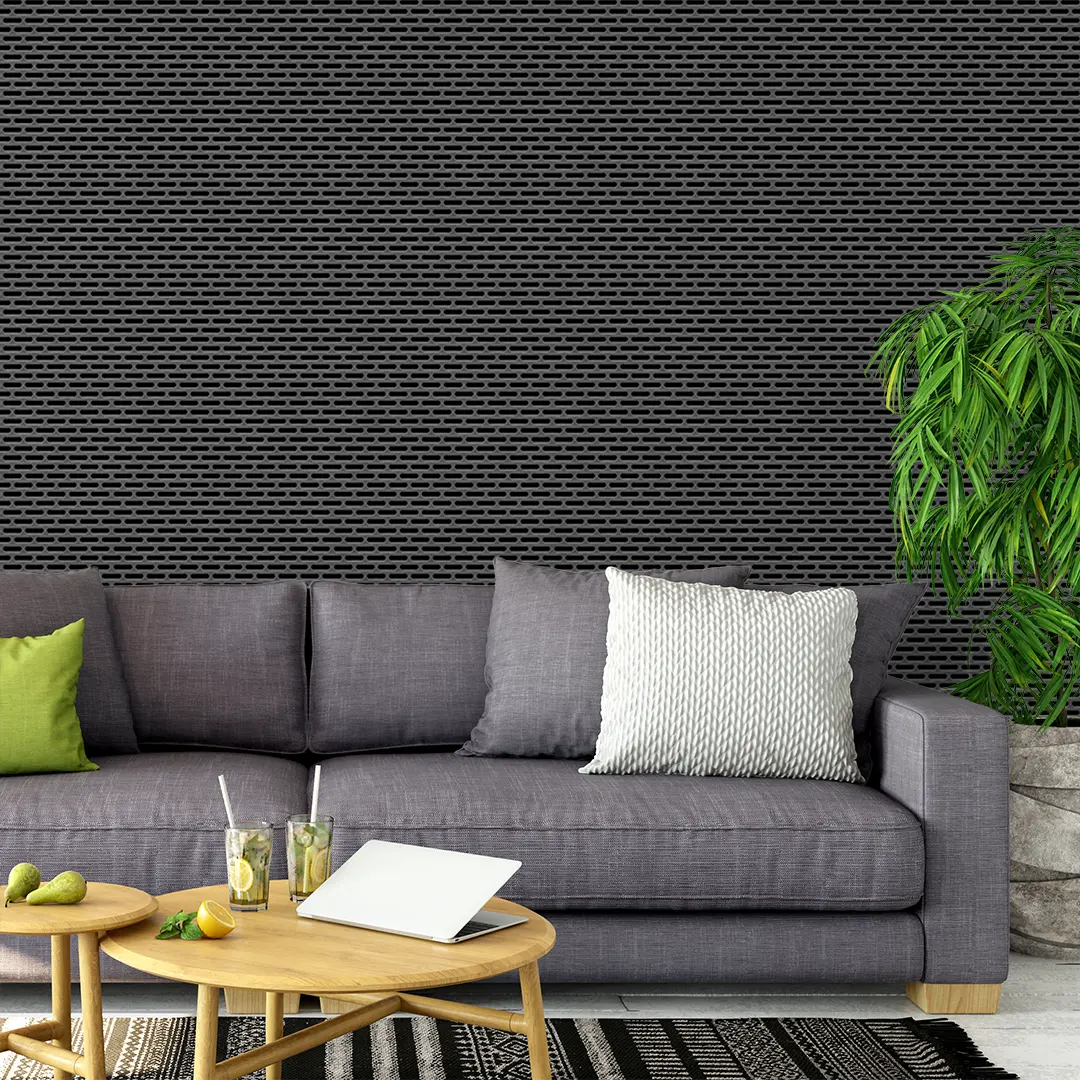 Autocolant PVC Decorativ - Cărămidă Neagră, Autoadeziv, Efect 3D, 50x300 cm [5]
