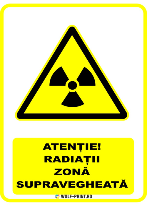 Indicator Atentie Radiatii Zona supravegheata [1]