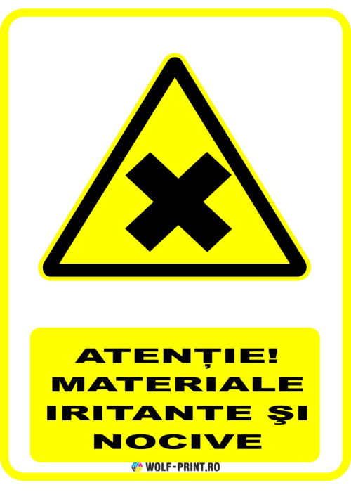 Indicator Materiale iritante si nocive [1]