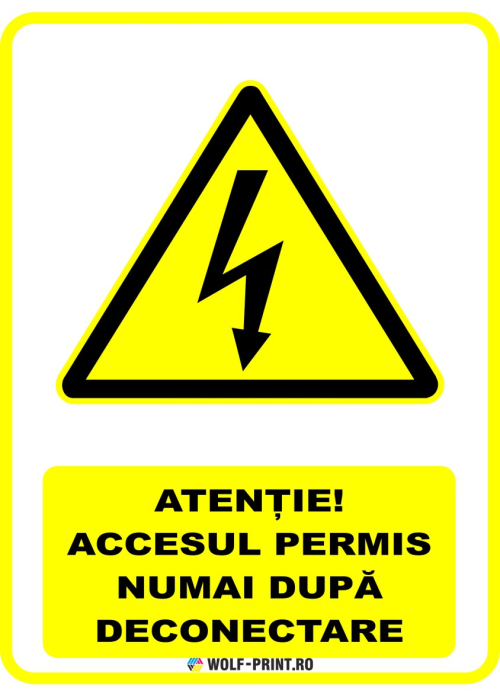 Indicator Accesul permis numai dupa deconectare [1]