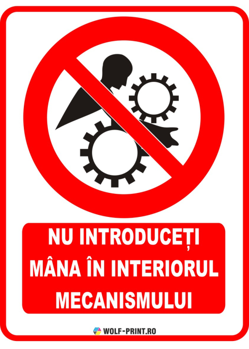 Indicator Nu introduceti mana in interiorul mecanismului [1]
