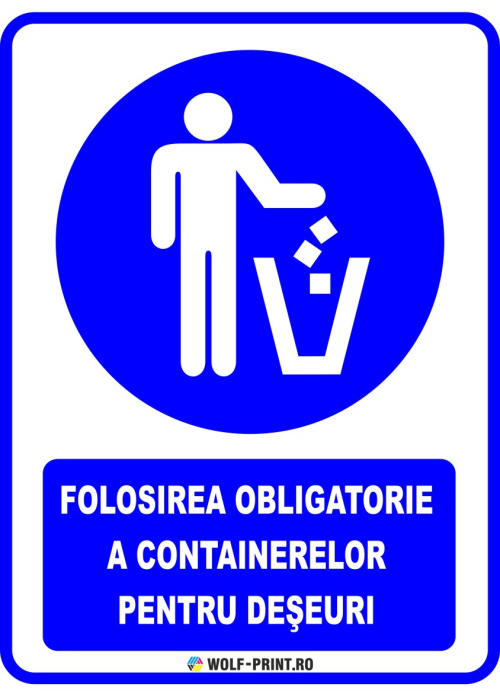 Indicator Folosirea obligatorie a containerelor pentru deseuri [1]