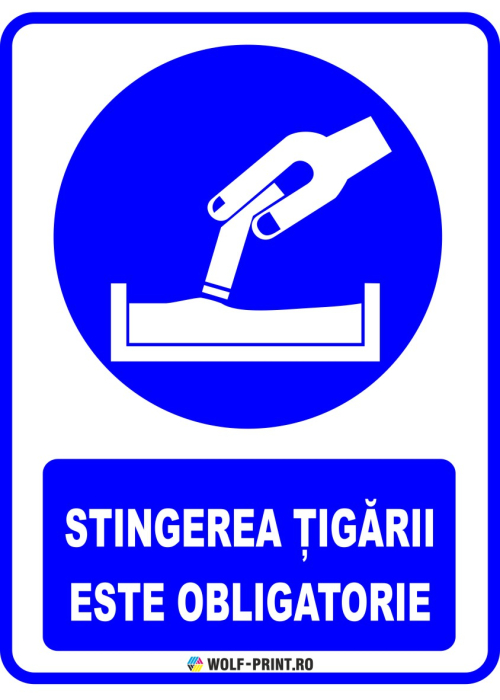 Indicator Stingerea tigarii este obligatorie [1]