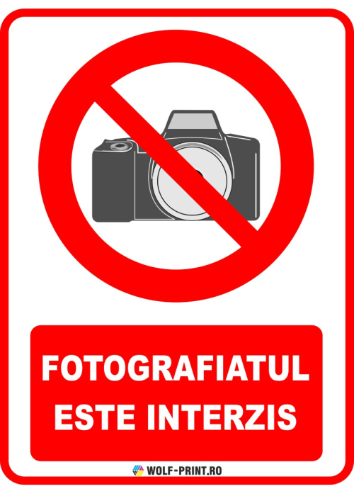 Indicator Fotografiatul este interzis [1]