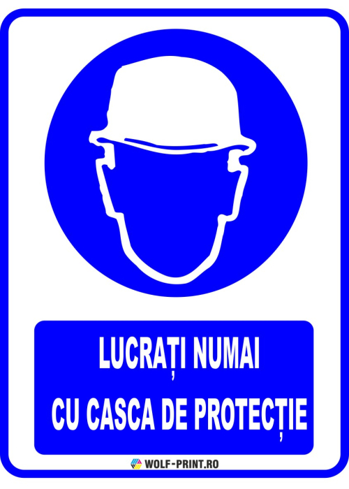 Indicator Lucrati numai cu casca de protectie [1]