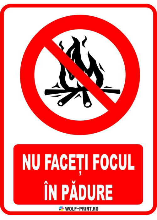 Indicator Nu faceti focul in padure [1]