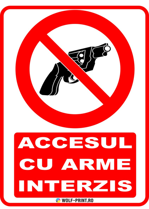 Indicator Accesul cu arme interzis [1]
