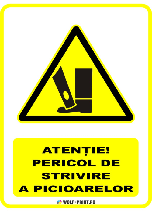 Indicator Pericol de strivire a picioarelor [1]