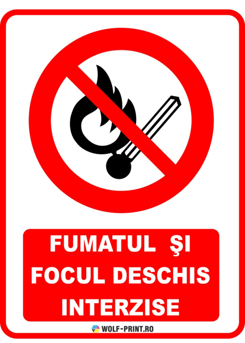 Indicator Fumatul si focul deschis interzise [1]