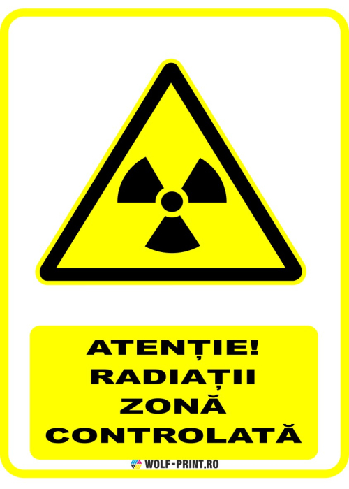 Indicator Atentie Radiatii Zona controlata [1]