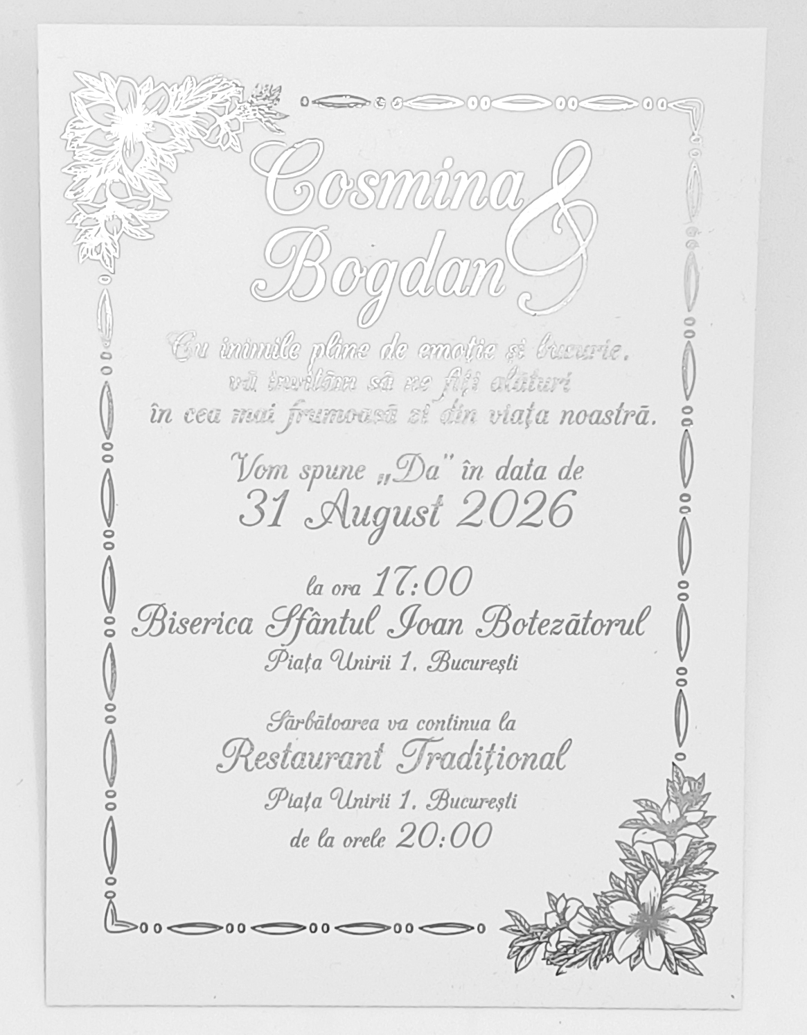 Invitatie Nunta Model 1 [6]