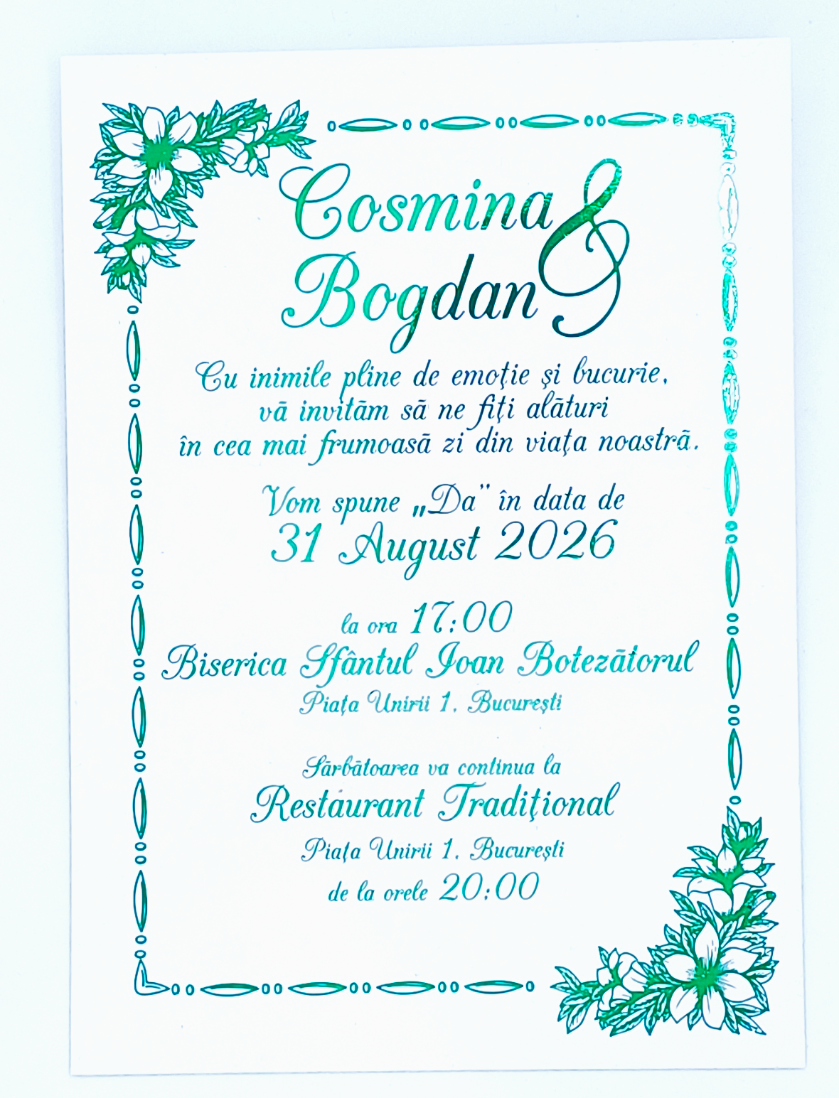 Invitatie Nunta Model 1 [3]