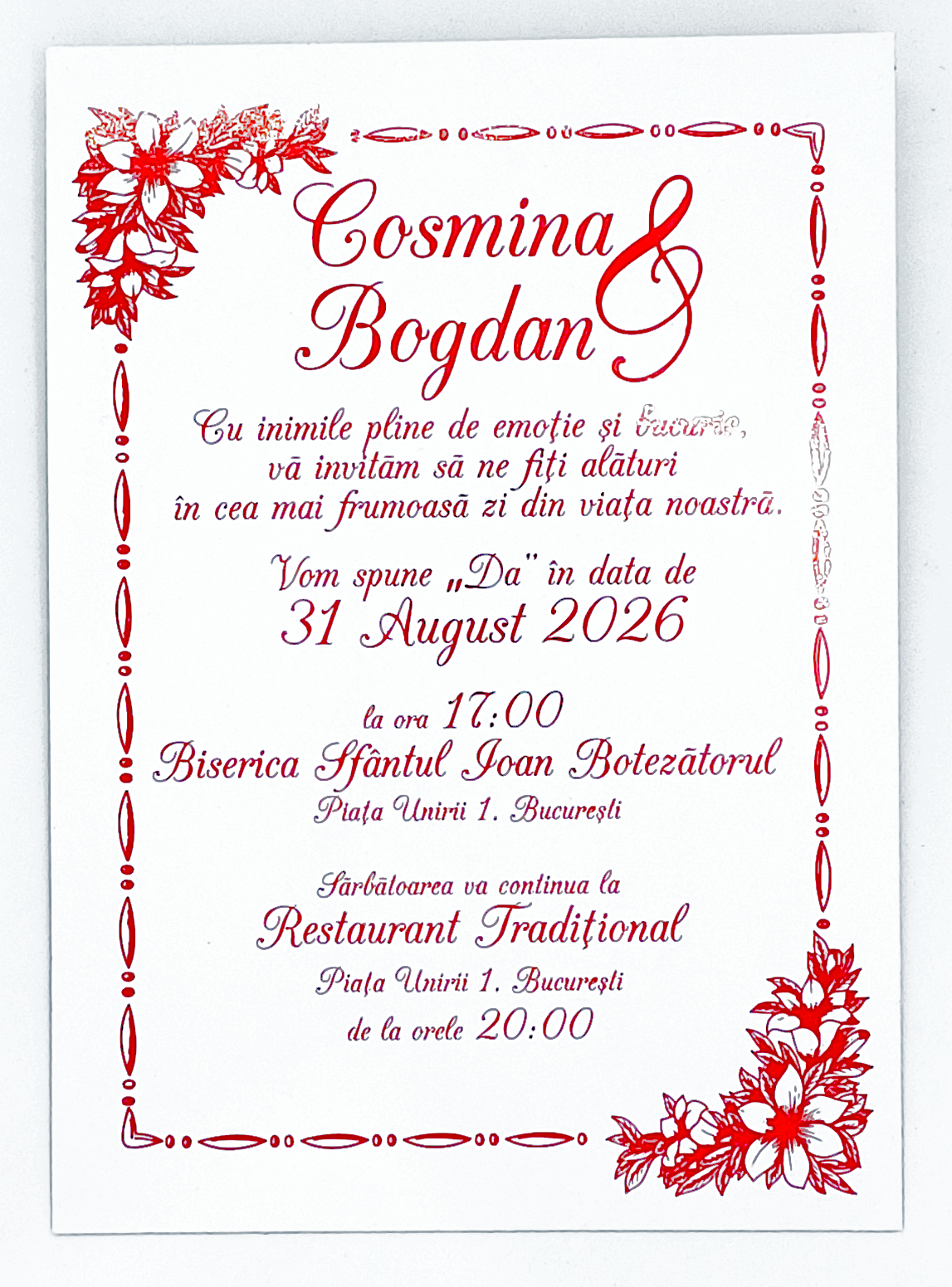 Invitatie Nunta Model 1 [4]