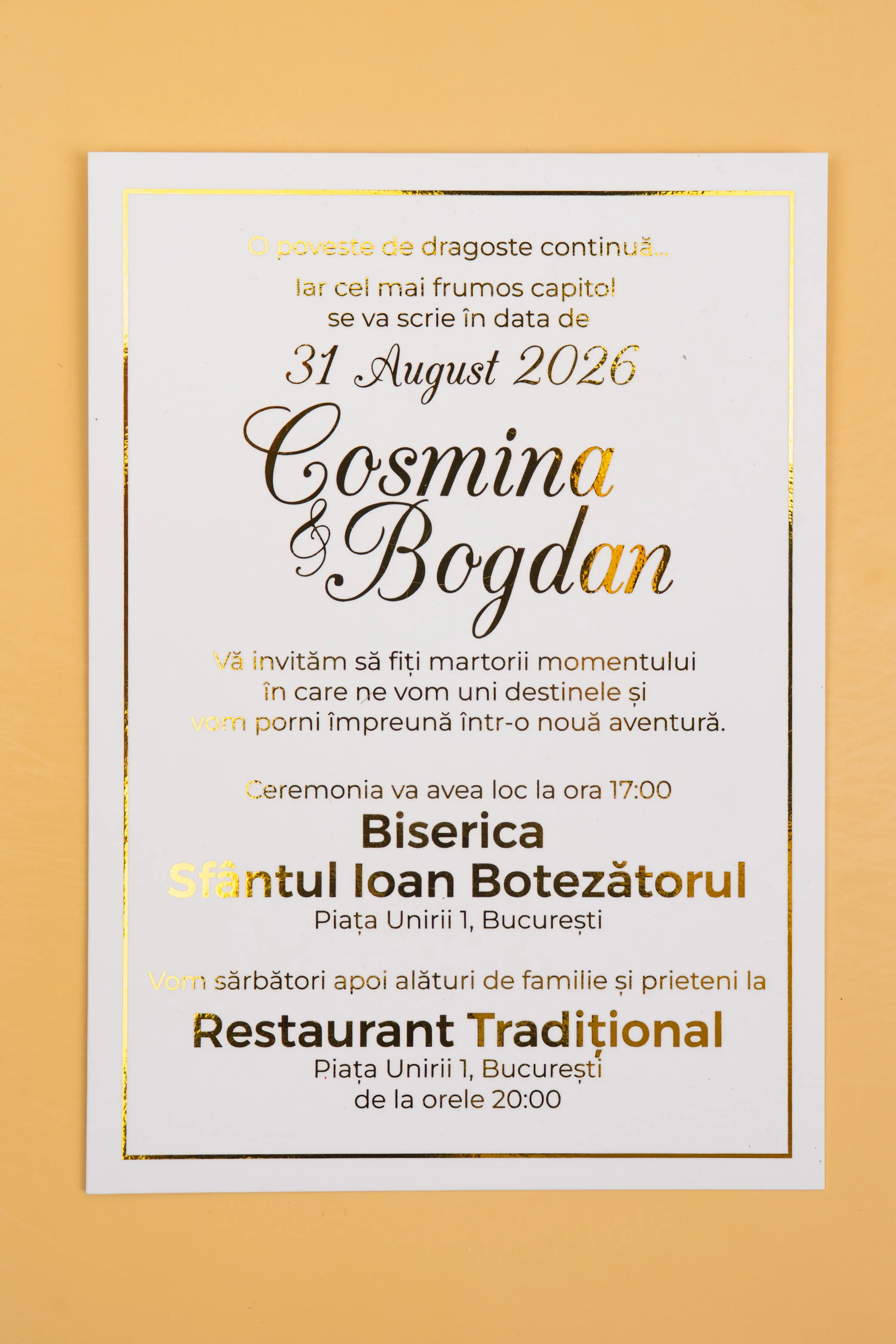 Invitatie Nunta Model 10 scris auriu, argintiu, rosu, verde, albastru [2]
