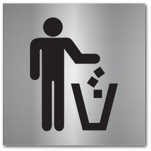 Placuta Cos de gunoi, ABS, gravat [1]