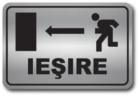 Placuta Iesire Stanga, ABS, gravat [1]