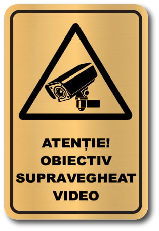 Placuta Supraveghere video, ABS, gravat [1]