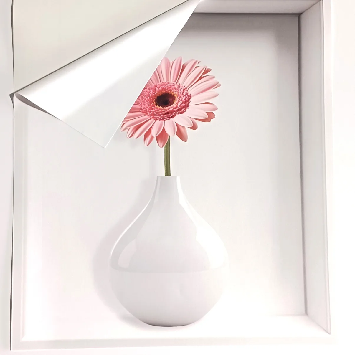 Set 3 Stickere Decorative Flori în Vaze 3D – Autocolant PVC pentru Perete 33x37 cm [12]