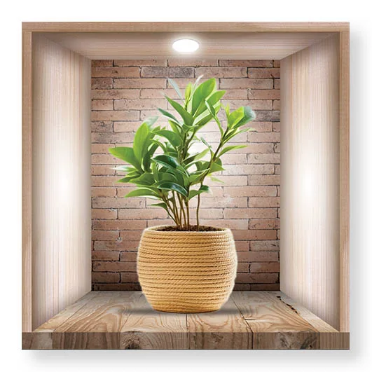 Set 3 Stickere Decorative Flori 3D – Autocolant PVC pentru Perete 30x30 cm [10]