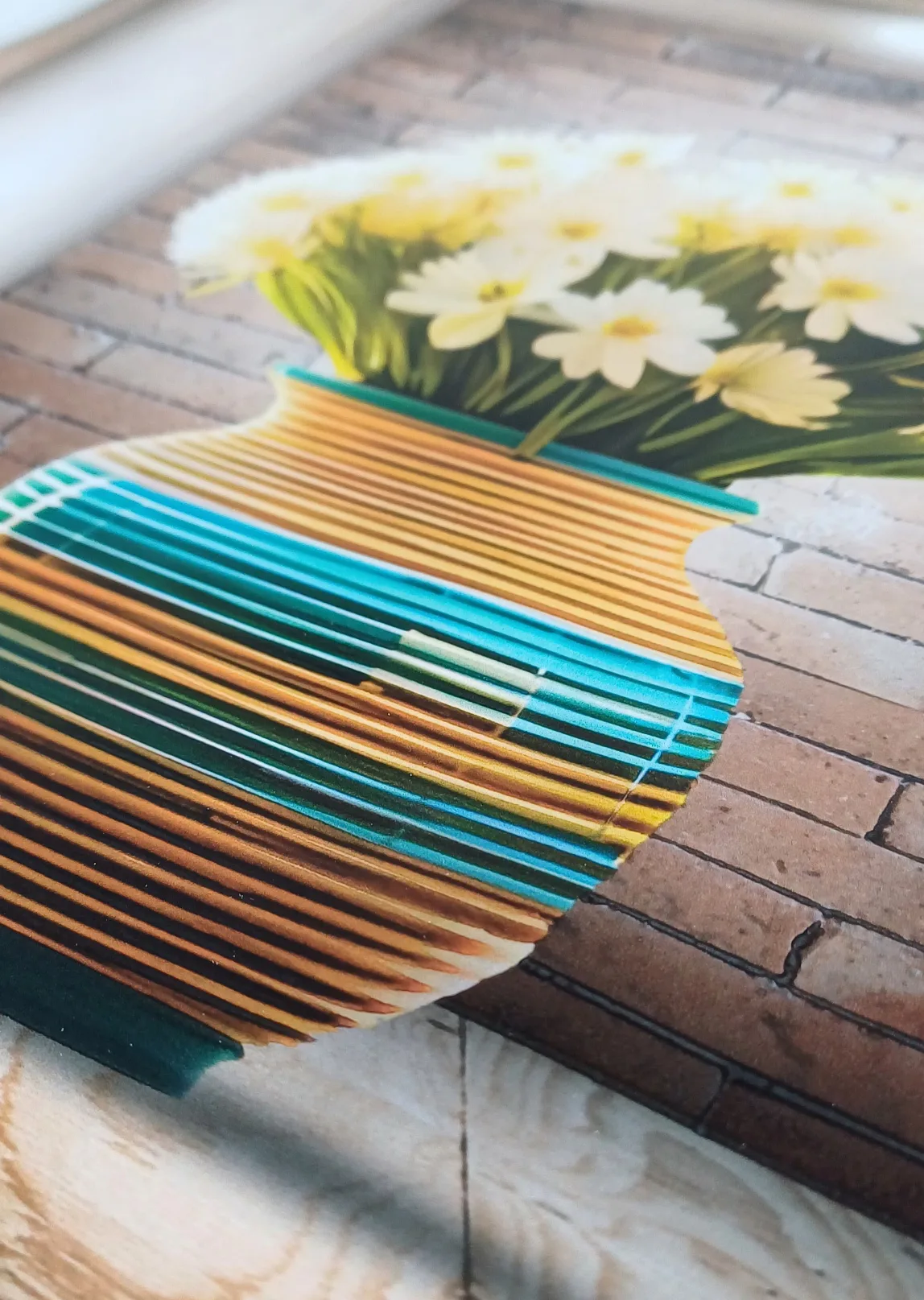 Set 3 Stickere Decorative Flori 3D – Autocolant PVC pentru Perete 30x30 cm [14]