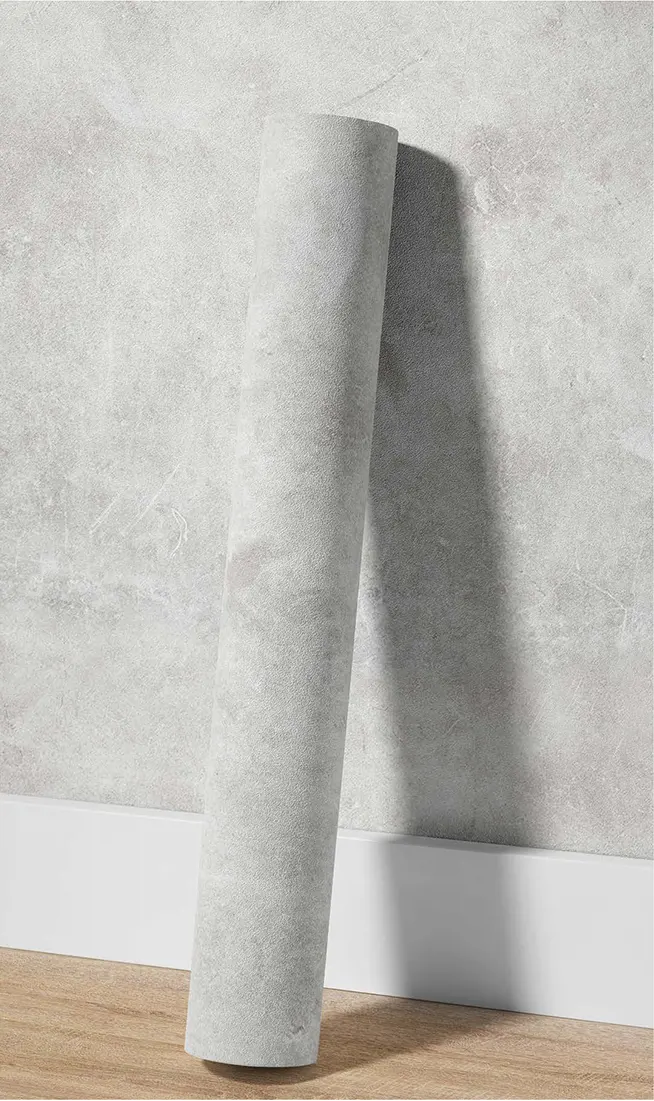 Stickere Decorative Textura Beton - Autocolant PVC Decorativ - Beton Gri Brut, Autoadeziv, Efect 3D, 50x300 cm