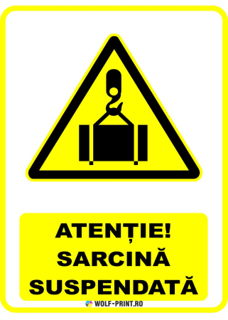 Indicatoare de Avertizare - Indicator Sarcina suspendata