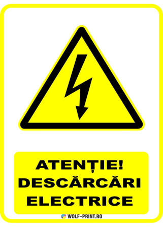 Indicatoare de Avertizare - Indicator Descarcari electrice