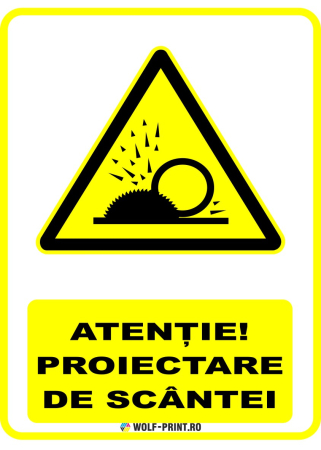 Indicatoare de Avertizare - Indicator Proiectare de scantei