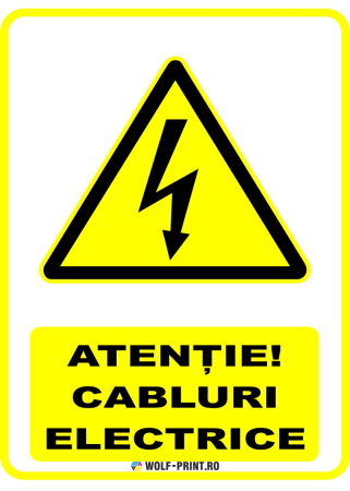 Indicatoare de Avertizare - Indicator Cabluri electrice