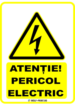 Indicatoare de Avertizare - Indicator Pericol electric
