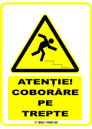 Indicatoare de Avertizare - Indicator Coborare pe trepte