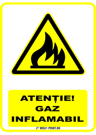 Indicatoare de Avertizare - Indicator Gaz inflamabil