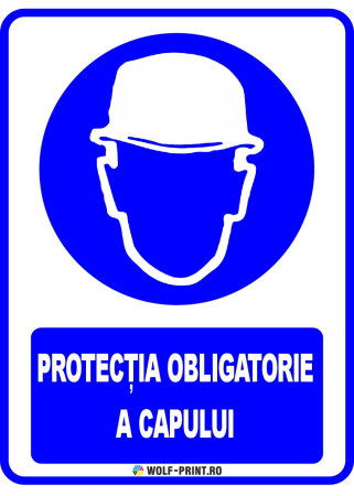 Indicatoare de Obligativitate - Indicator Protectia obligatorie a capului