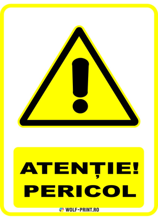 Indicatoare de Avertizare - Indicator Pericol