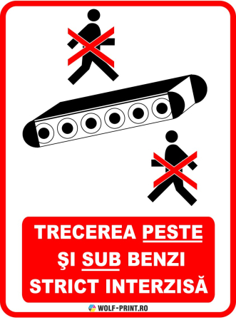 Indicatoare de Interzicere - Indicator Trecerea peste si sub benzi interzisa