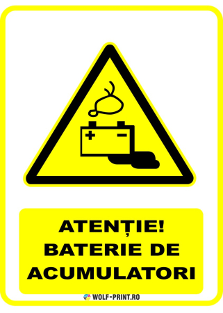 Indicatoare de Avertizare - Indicator Baterie de acumulatori