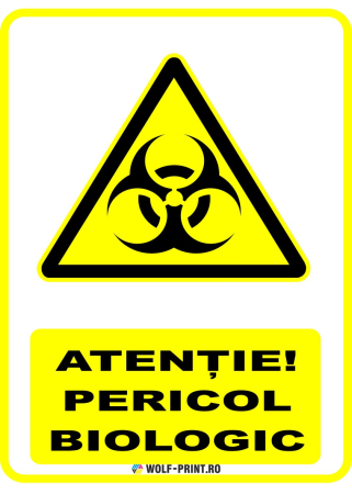 Indicatoare de Avertizare - Indicator Pericol biologic